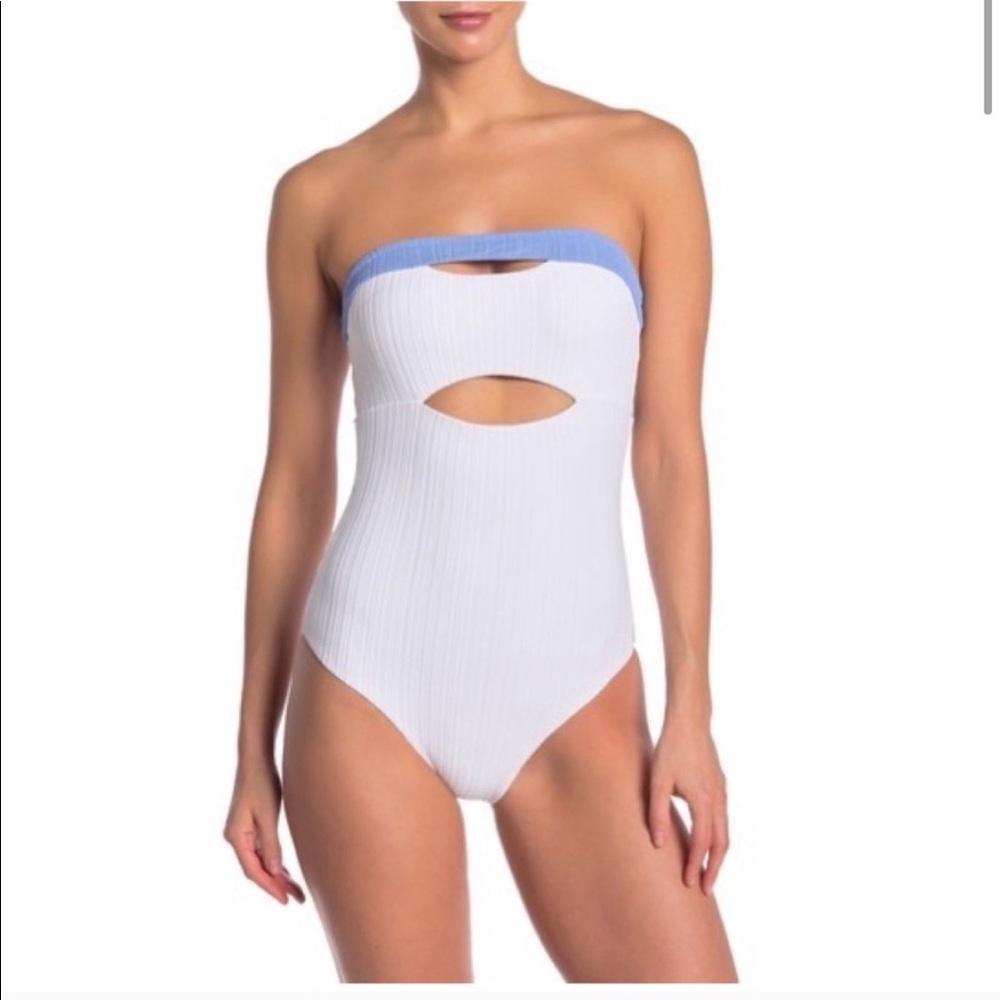 Onia Natalie Cutout Strapless One Piece Size S NWT
